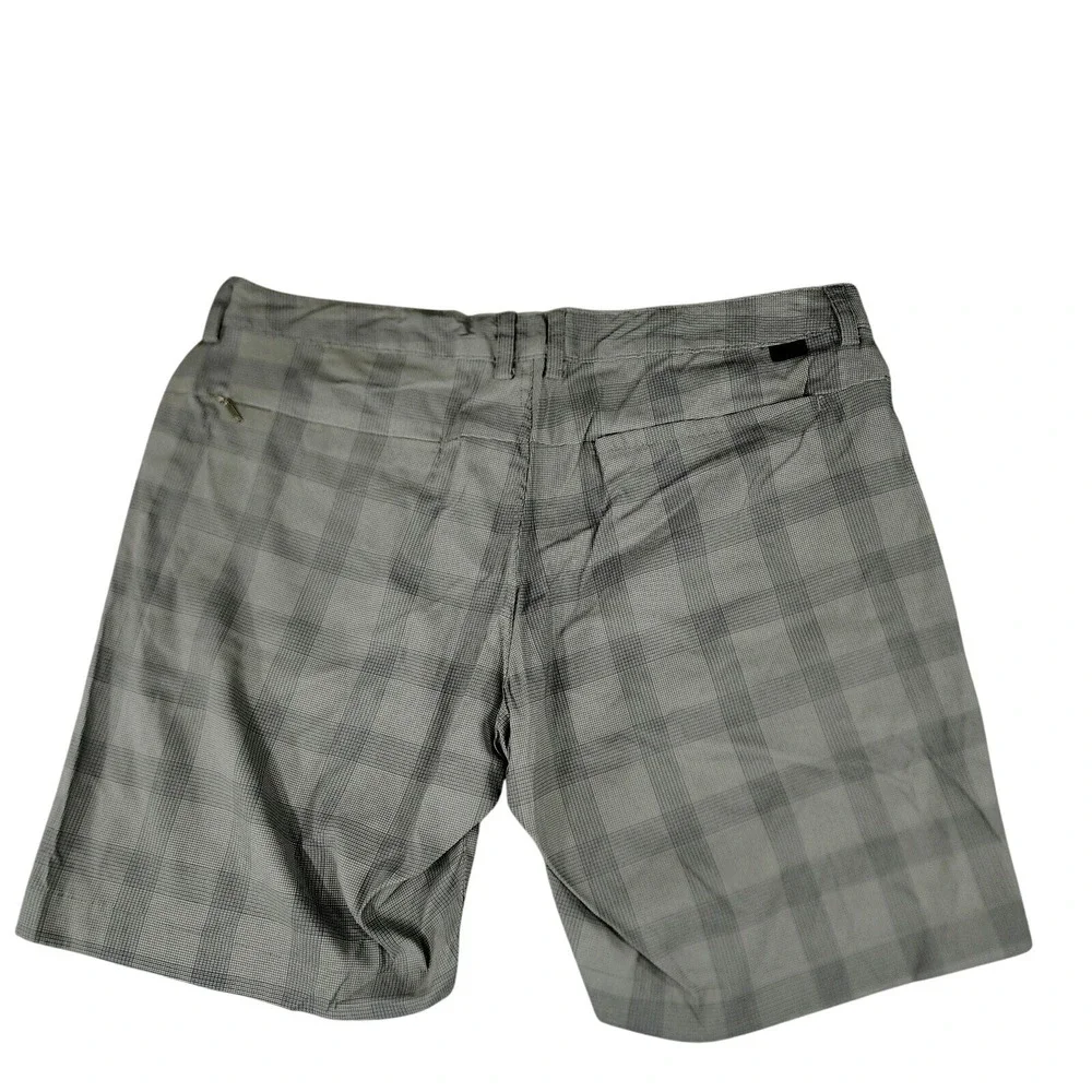 NorthFace Plaid Short 40 Men Nylon Flat Front Gray 9